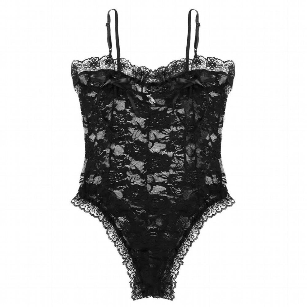 Multicoloured Men Undershirt Lace Floral Nipple Splits With Ribbon Sexy Sissy Lingerie Gay Thong Male Transparent Bodysuit Erotic Nightwear