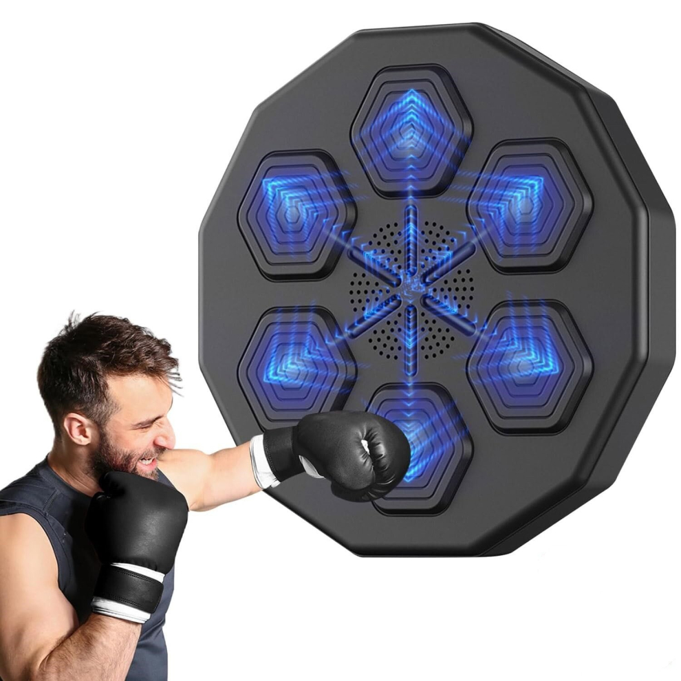 Electronic Boxing Machine Workout Equipment Music Boxing Machine With Speed Hand Eye Reaction And Coordination Smart Boxing Training Equipment