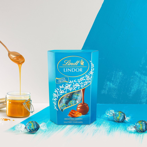 Lindt Lindt Lindor Chocolate Truffles Box, Salted Caramel, 200g 2