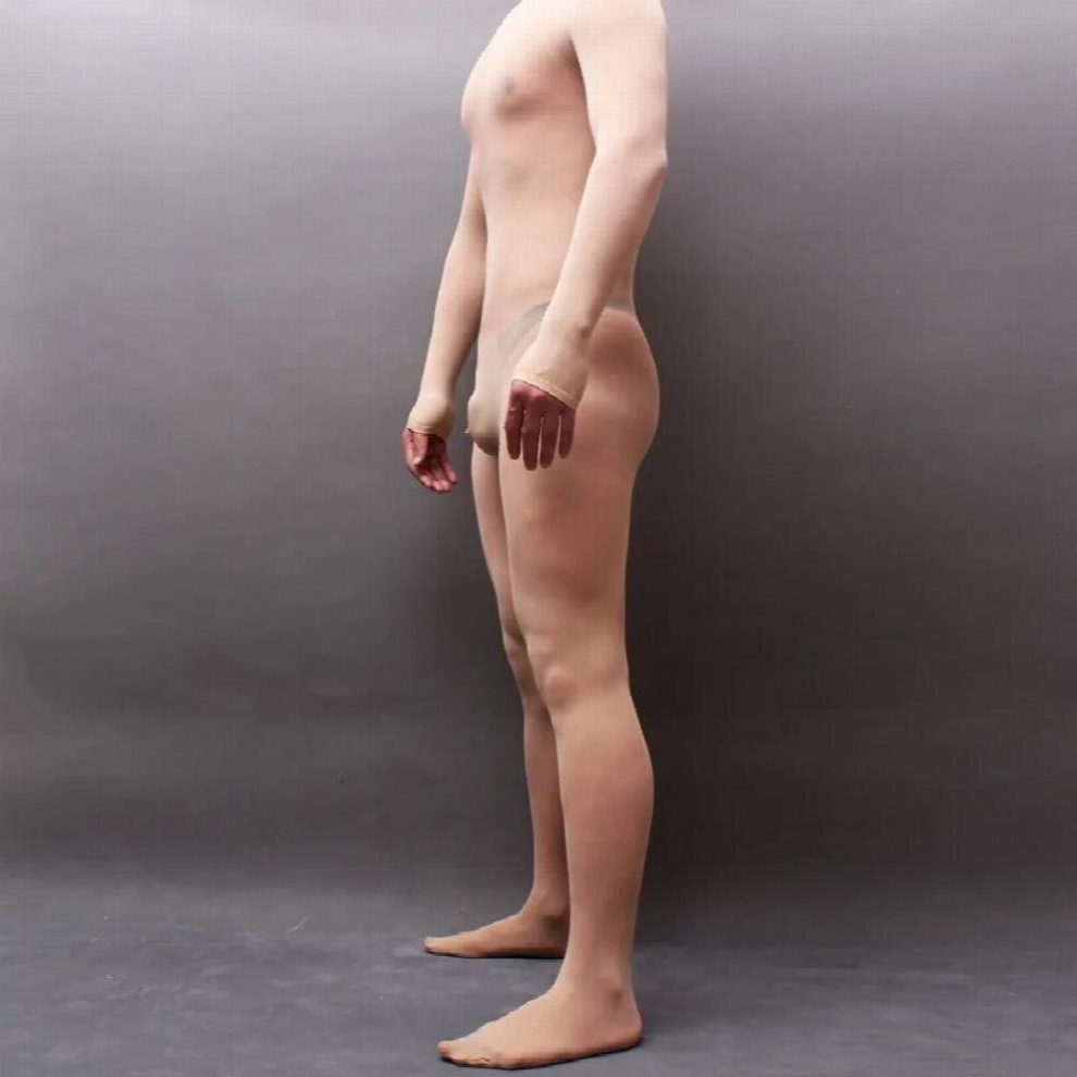 80D Velvet Soft Elastic Bodystockings Men Sexy Underwear Tights Penile Sheath Cock Pouch Sissy Open Crotch Bodysuit