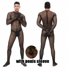 Spandex Stitching Jumpsuits Romper Wrestling Full Body Mesh Smooth Jumpsuits Men Strengthy Zentai Suits