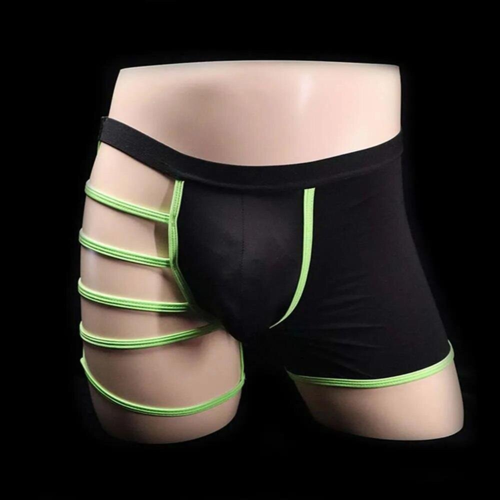 Multicoloured Hollow Mens Sexy Briefs Panties Ice Silk Erotic Male Panties Boxer Underwear Gay Perspective Erotic Underpants