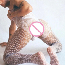 Man Fishnet Bodysuits Mens Underwear Bodystockings Male Erotic Porno Club Nightwear Open Crotch Lingerie Costumes