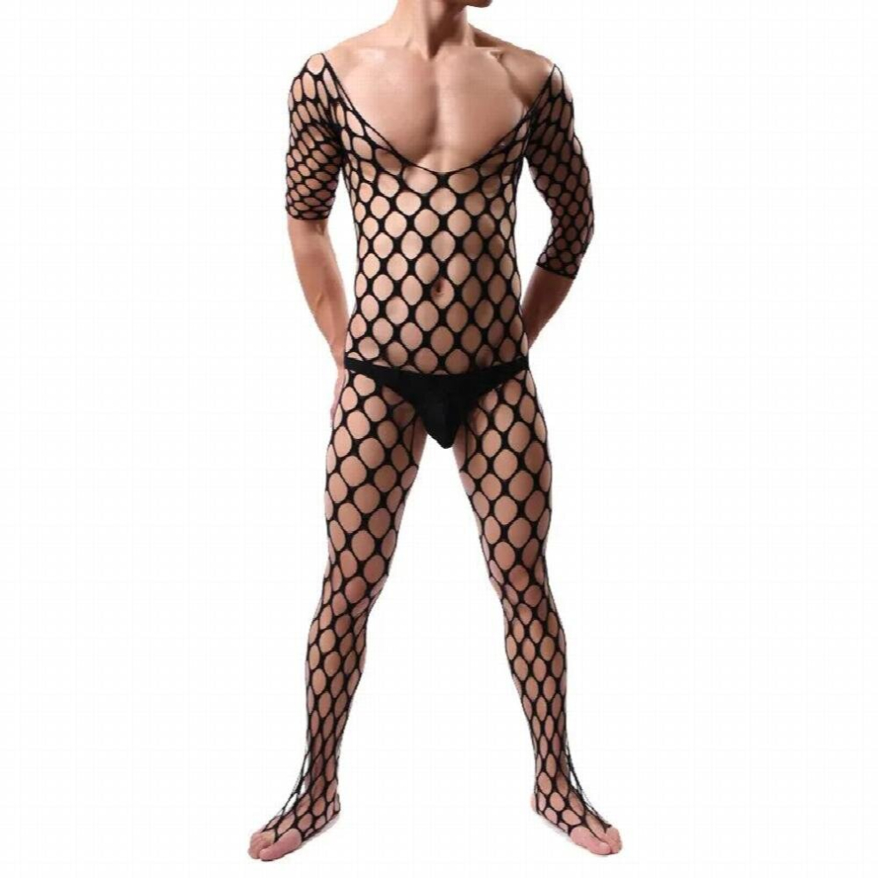 Fetish Gay Men Open Crotch See Through Costume Bodystocking Sexy Lingerie Porno Sex Transparent Sleepwear Seamless Stocking Body