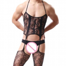 Plus Size Men Jumpsuit for Male Underwear Sexy Lingerie Gay Mens Body Stocking Erotic Man Sleepwear Latex Catsuit Sexy Costumes