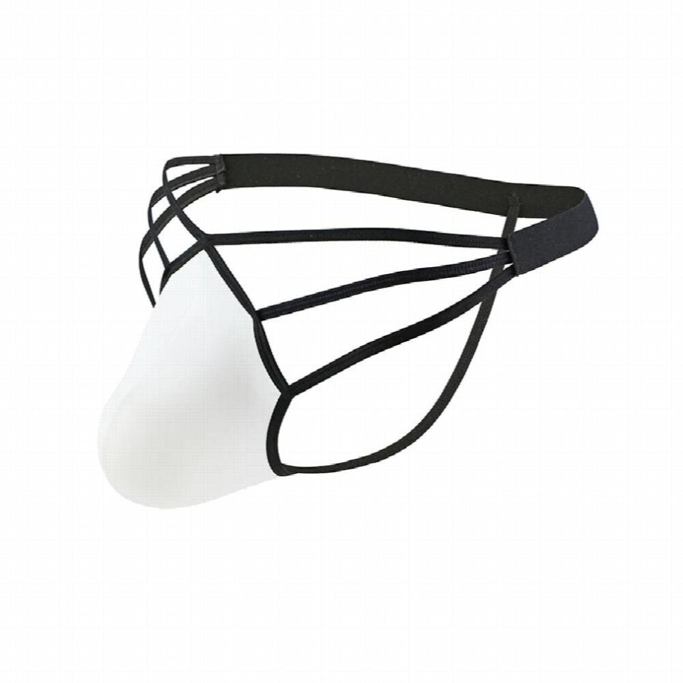 Mens Sexy G String Thongs Ice Silk Strap Clubwear Jockstrap Erotic Lingerie T Back Mankini Briefs Homme CMF549