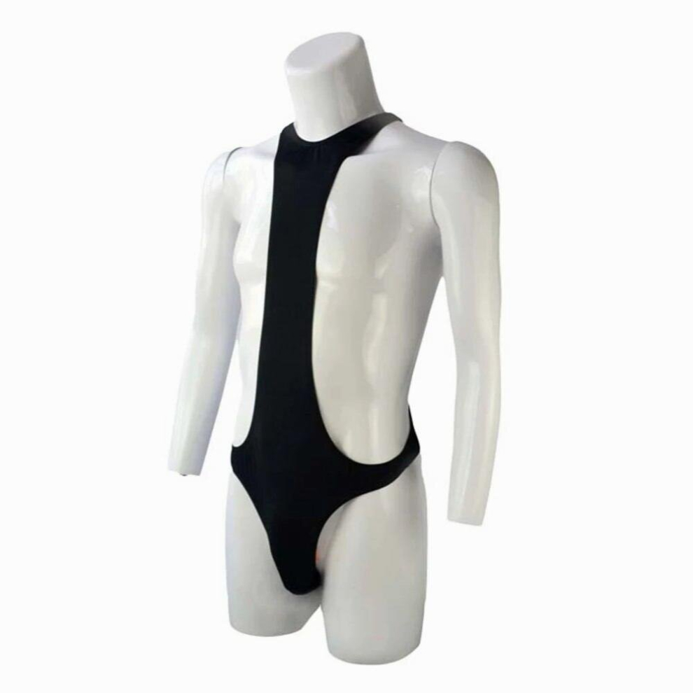 Mens Bodysuit Jockstrap Leotard Sissy Panties Breathable Underwear Wrestling Singlet Backless Nightwear Erotic Hombre