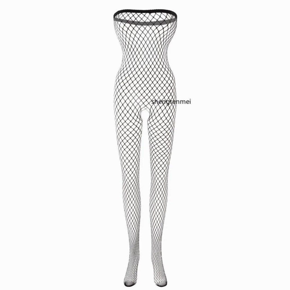 Black Gay Sissy Underwear Sexy Man Bodystockings Plus Size Sleepwear Men Pantyhose Sex Clothes Mens Open Crotch Fishnet Bodysuits