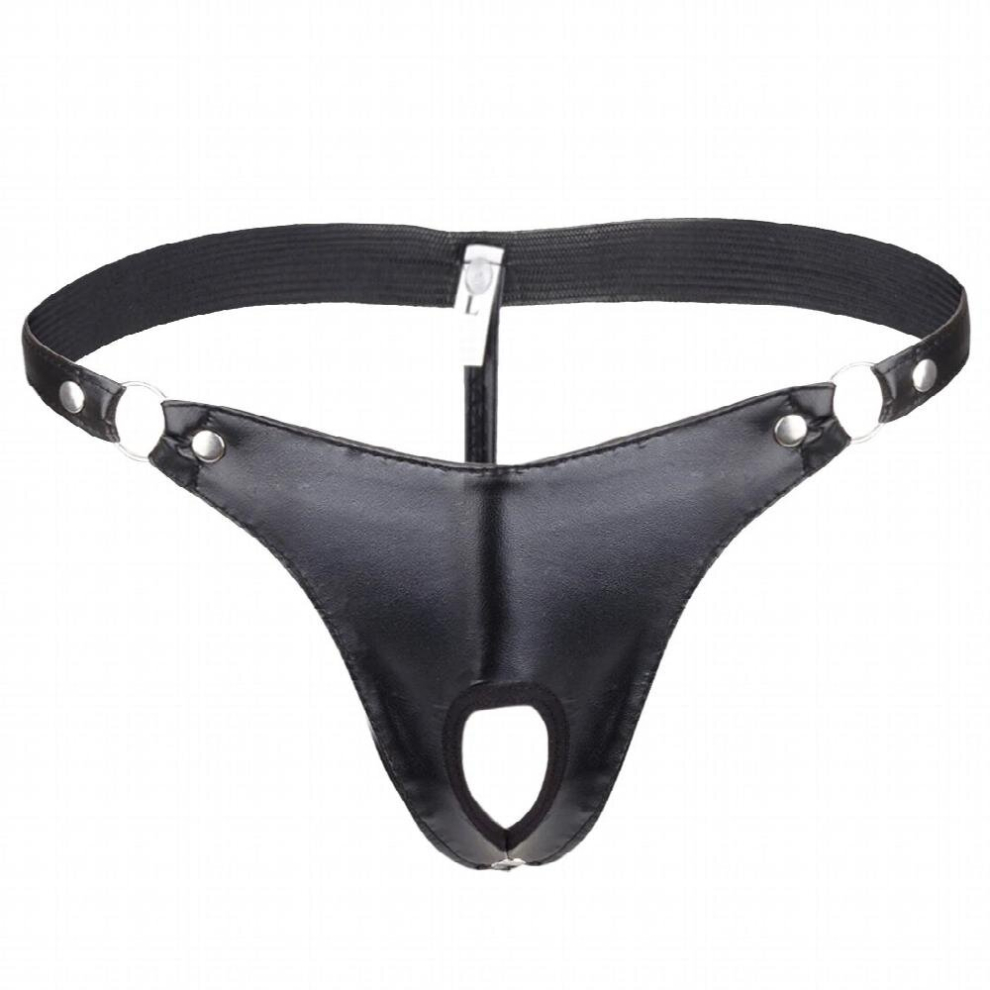 Mens Lingerie G-string Thong Panties for Sex Erotic Male Open Butt Bikini Briefs Underwear Sexy Underpants with Penis Hole
