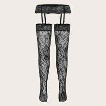 Garter Belt Pantyhose Plus Size Suspender Sock Exotic Stockings Mesh Hosiery Sexy Lingerie
