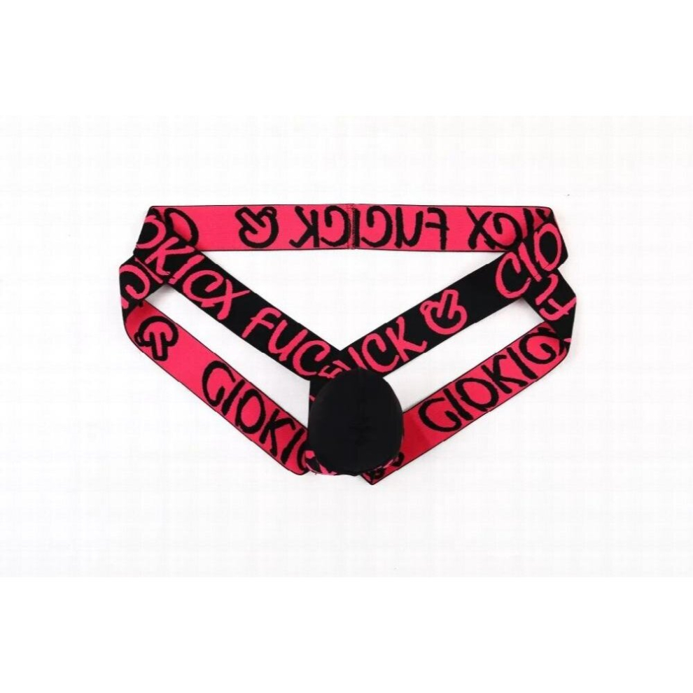 Men`s Sexy Lingerie Erotica Thong Low Waist Hollow Male Exotic Underwear Ice Silk Letter Breathable Gay Sissy Naughty Jockstrap