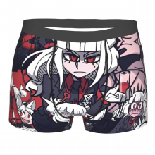 Helltaker Pattern Underpants Breathbale Panties Male Underwear Print Shorts Boxer Briefs