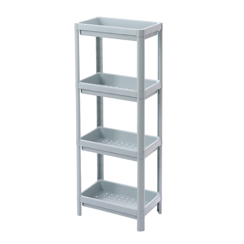 Living And Home 4 Layers Freestanding Plastic Corner Storage Rack for Bathroom Kitchen 2