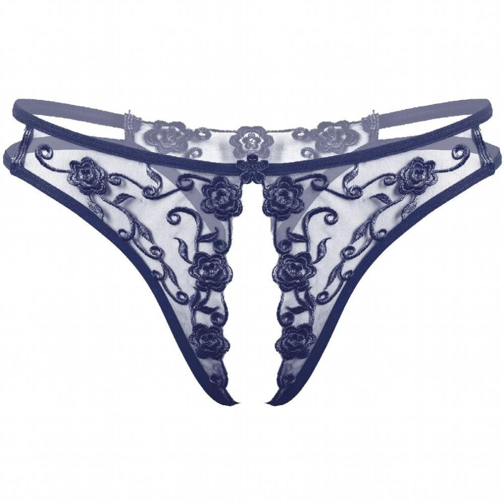 Multicoloured Mens Erotic Sexy Crotchless Underwear See-Through Thongs Lace Sissy Panties Flower Embroidery Lingerie G-String Thongs Briefs