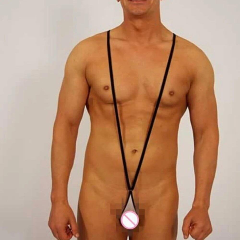 Mens Jockstrap Backless Underwear Jumpsuits Wrestling Singlet Bodysuit G-String Leotard Hollow Breathable Porn Lingerie
