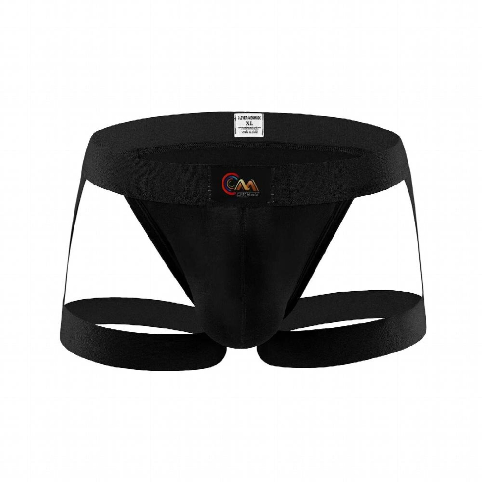 Men Sexy Leg Belt Underwear Thong Elastic Bondage Underpants Cotton T-back Bulge Pouch Panties Erotic Lingerie