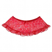 Gay Mens Lingerie See-through Mesh Erotic Skirt UnderpantsLip/Dots/Plaid Pattern Sissy Underwear Ruffles Miniskirt Nightwear