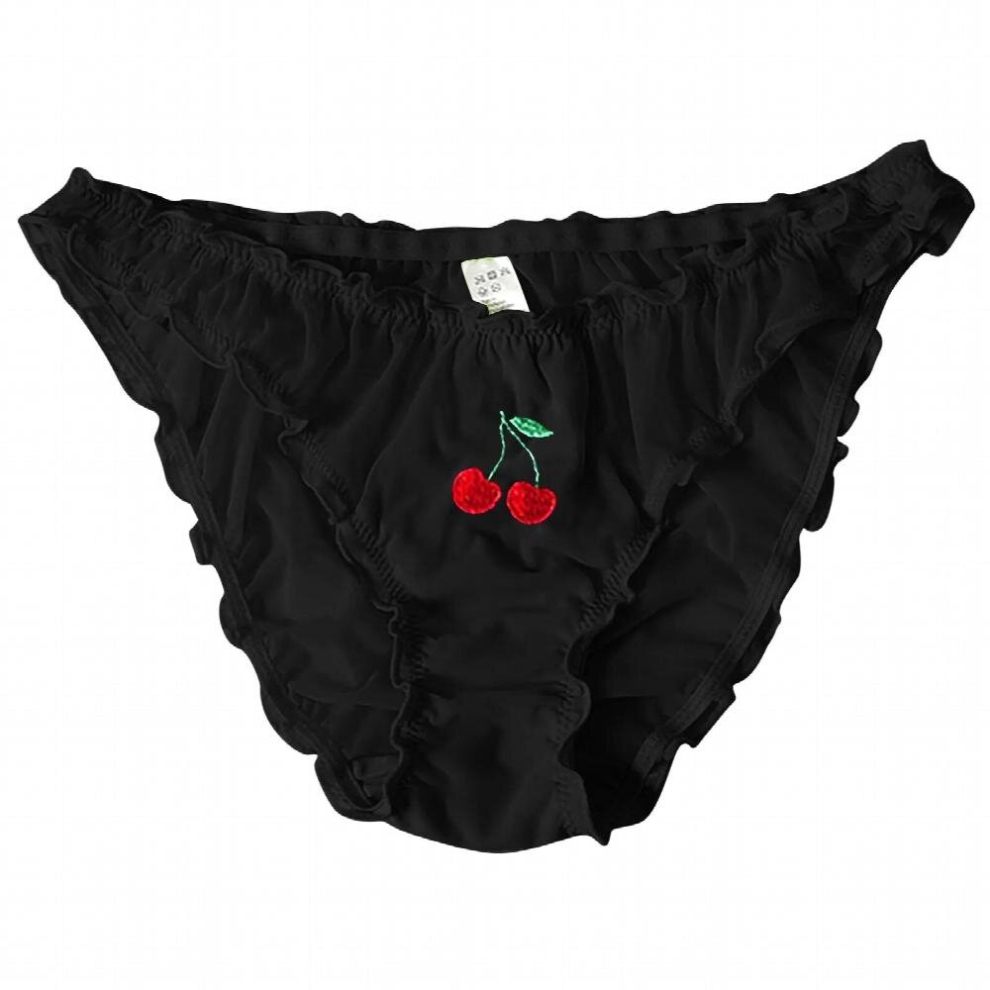 Women Sexy Low Waist Lace Trim Panties Seamless Transparent Briefs lenceria sensual ???????????? ??????????