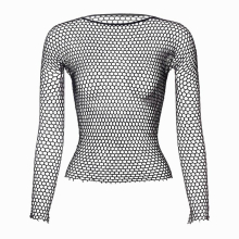 Mens Mesh Top 1Piece Long Sleeve Hollow Out Lingerie Sexy Underwear Male Erotic Porno Nightwear for Boyfriend