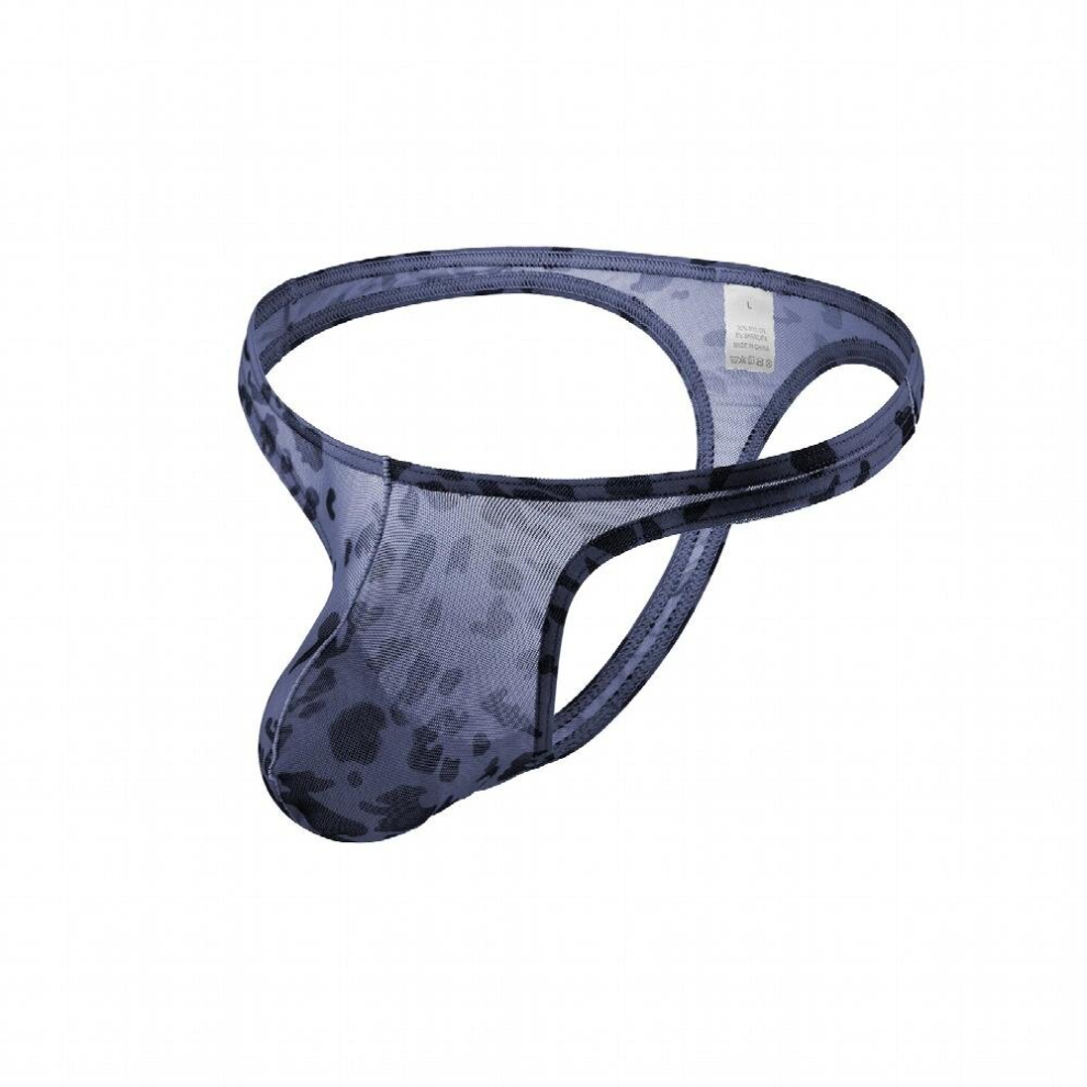 Sexy Mesh Sheer Thong Men Underwear Penis Pouch Panties T-back Erotic Lingerie See Through Underpants G String