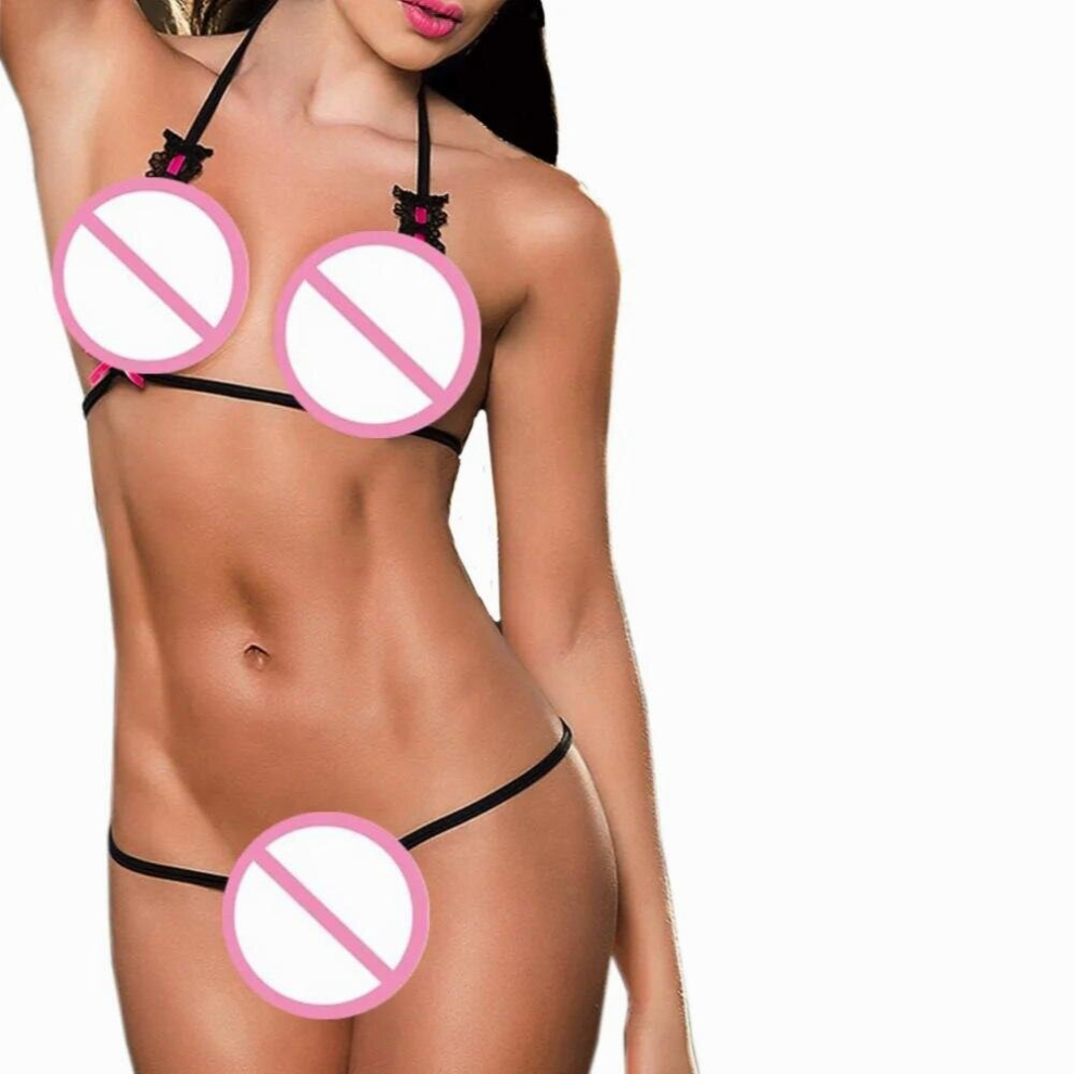 Black Sexy Lace Hollow Out Underwear Women Erotic Sexy Bra G String Lingerie Set Lenceria Sensual Sex Bodysuits Exotic Costumes