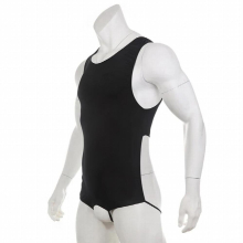 Mens Sexy Bodysuit Crotchless Hollow Out Open Butt Underwear Exotic Lingerie Backless Jumpsuit Fetish Costumes Underpants