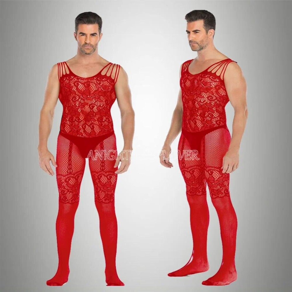 Multicoloured Men Stockings Exotic Apparel Sexy Pantyhose Open Crotch Body Latex Catsuit Lingerie Teddy Bodysuit Gay Men