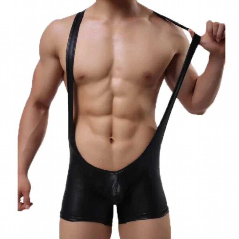 Black Gays Sexy Mens Underwear Bodysuit Boxers Jumpsuits Wrestling Singlets Lingerie Gay Jockstrap Adult Slave Game Wear Siod