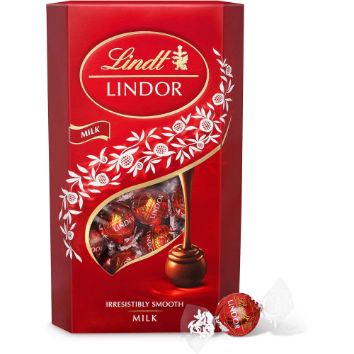 Lindt Lindor Milk Chocolate Truffles Box Extra Large Approx 48 balls 600 g Chocolate Truffles a Smooth Melting Filling Him Her Mothers Day Birthday