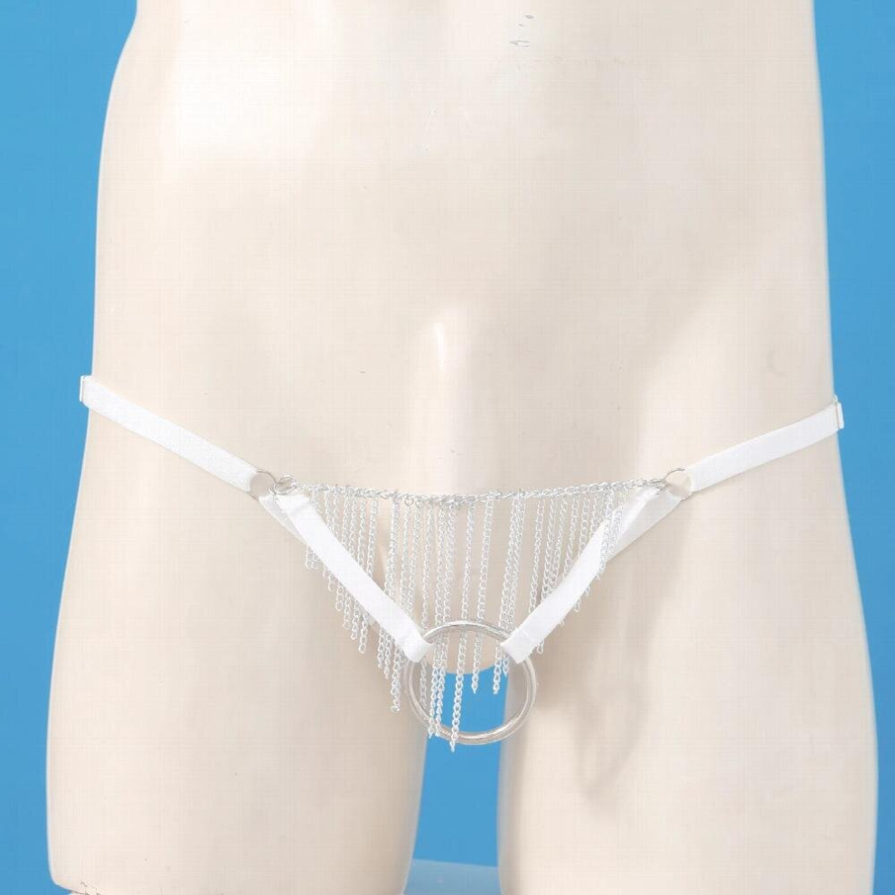 Mens O Ring G-string Thongs Sexy Crotchless Jockstrap Lingerie Gay Male Sissy Penis Hole Briefs Underwear Erotic String Tanga