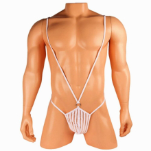 Sexy Erotic Linger Suspenders Bodysuit Mens Strap Underwear Penis Big Pouch Thong Body Costume Jumpsuit Backless Erotic Playsuit