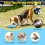 (Blue) Plush Squeaky Dog interactive Toys Funny Duck 5
