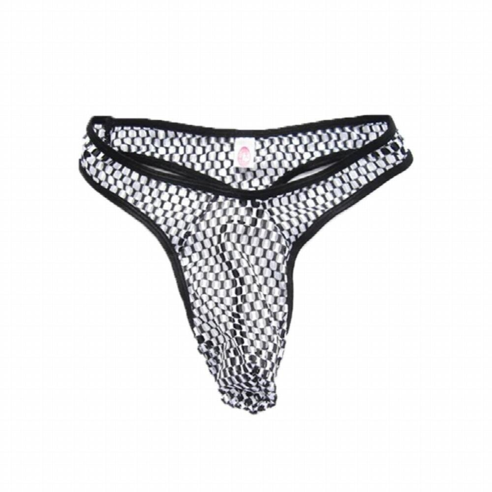 Mens Sexy Underwear Bulge Penis Pouch Thong U Convex T Back G String Panties See Through Fishnet Mesh Man Hombre