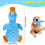 (Yellow) Plush Squeaky Dog interactive Toys Funny Duck 2