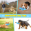 (Blue) Plush Squeaky Dog interactive Toys Funny Duck 4