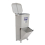 Living And Home 45L White 2-Tier 3-Compartment Dustbin Kitchen Trash Can with Wheels 5