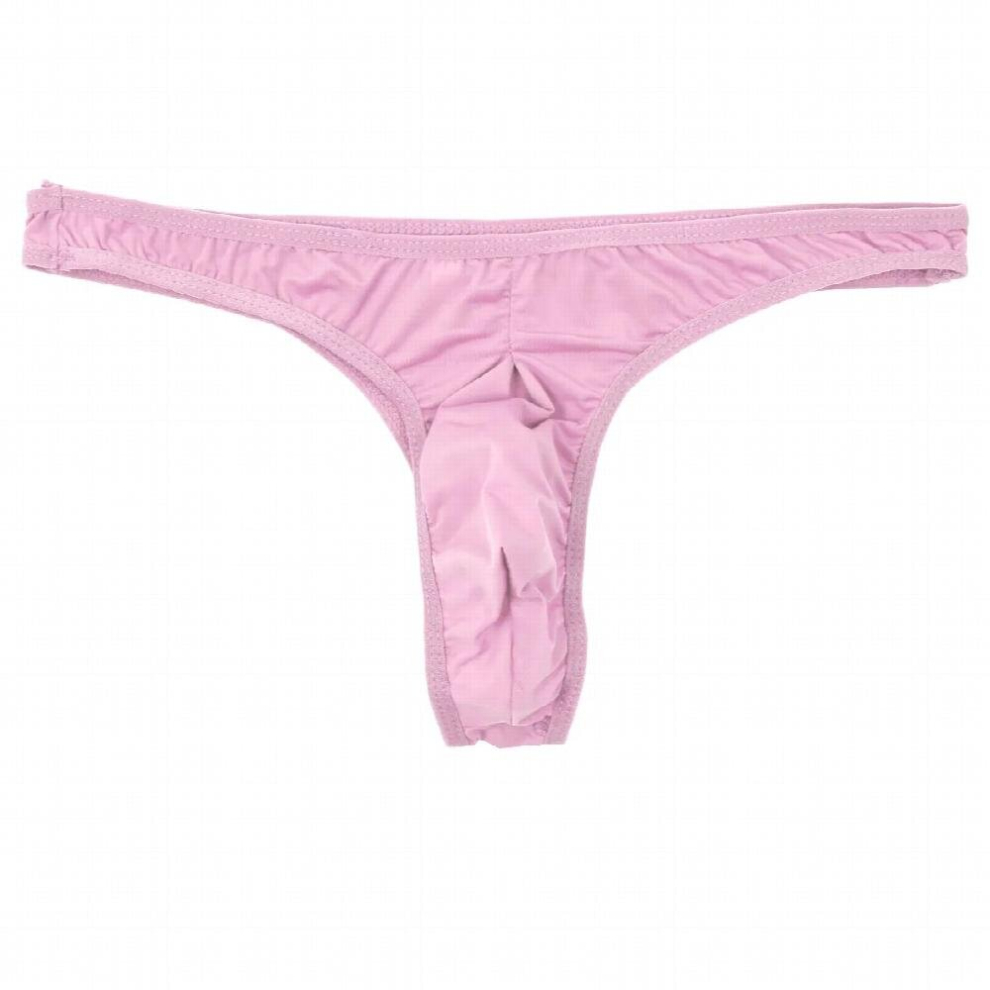 Sissy Men Thong String Mens Sexy Underwear Panties Translucent Ice Silk Tanga Gay Men Wear Gay Underwear Jockstrap