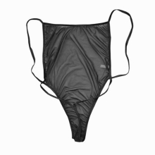 Men Bellyband Bodysuit Sexy Transparent Underwear U Convex Pouch Lingerie Stretch Open Back Mesh Bodysuits Sex Costumes Elastic