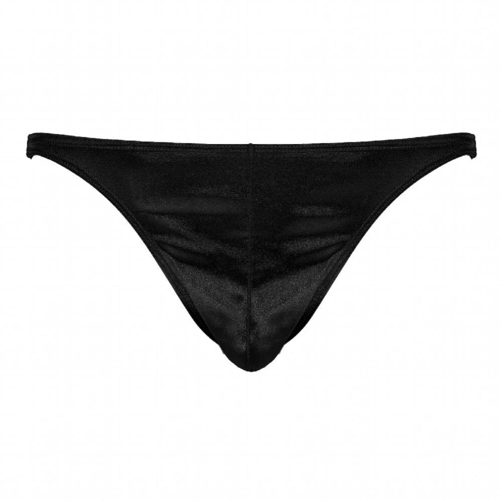 Mens Panties Low Waist Elastic Waistband Briefs Erotic Underwear Solid Sexy Bulge Pouch Briefs Underpants for Male