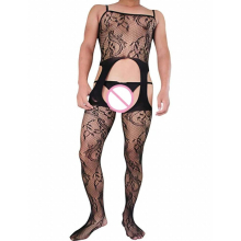 Mens Bodysuit Open Crotch Bodystockings Male Underwear Porno Nightwear Sexy Lingerie Gay Erotic Teddy Men Jumpsuit Sexy Clothes