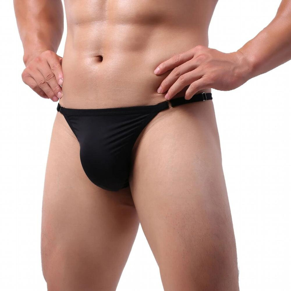 Black Mens Panties Sexy Underwear Thong Sexy Lingerie Underpants Soft Briefs Sissy Panties Erotic Lingerie Gay Shorts Porn G-String