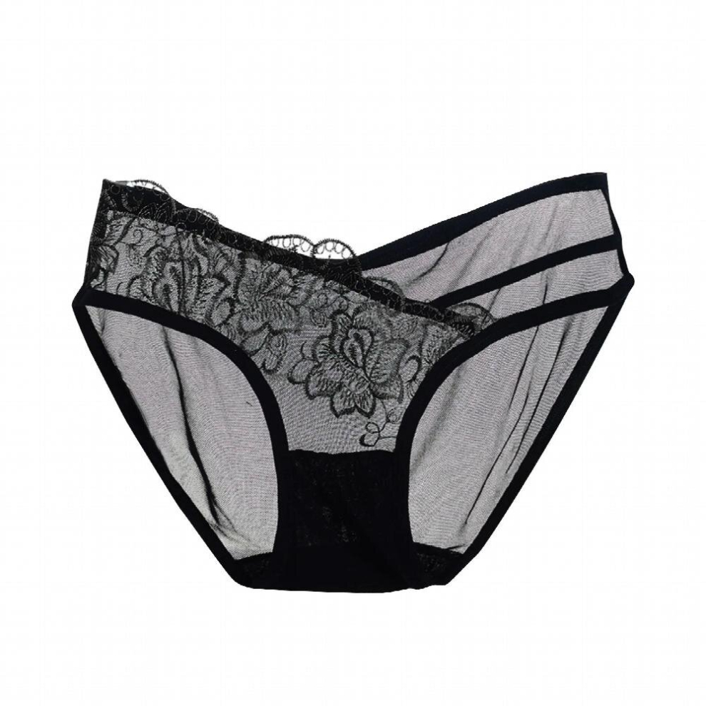 Sexy Lace Thong Low Waist Lace Transparent Panties Women Hollow out Breathable G String Briefs Underwear Lingerie Femme