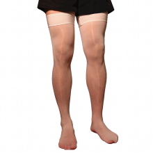 Mens Erotic Sexy Sock See-through Stockings Lingeries Exotic Apparel Glossy Thin Stockings Stretchy Sheer Thigh High Socks