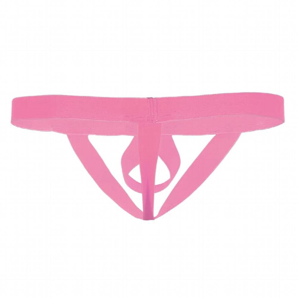 Sexy Mens Bulge Pouch Crotchless Underwear Jockstrap Open Butt T-back Briefs Low Rise Elastic Waistband Stretchy G-string Thongs