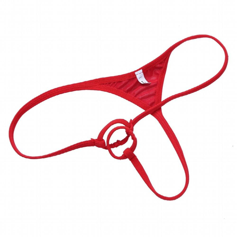 Multicoloured Mens Wetlook Patent Leather Bikini Briefs Erotic Lingerie Underpants Penis Hole Loop G-String Thong Elastic Waistband Underwear