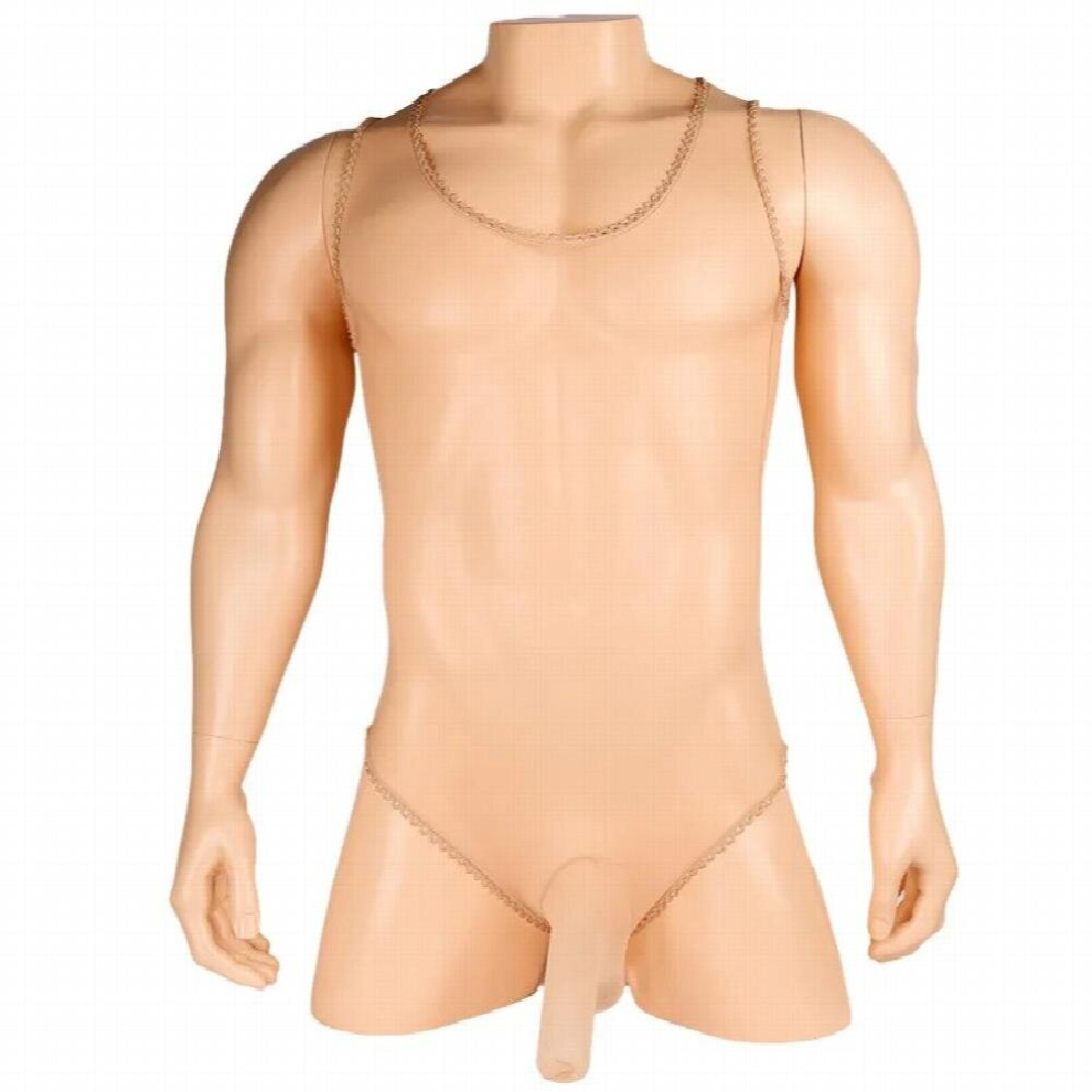 Men Sexy Stocking Sheer Nylon Lingerie Gay Sissy Leotard Teddy Penis Sheath Bodystocking Bodysuit Fetish Wear Erotic Underwear