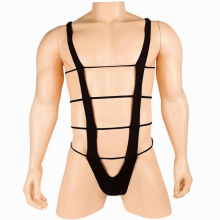 Underpants Thong Man Sexy Bodysuit Hollow Out Wrestling Singlet Jumpsuits Leotard Jockstrap Mens Swimsuit Quick Dry Beachwear