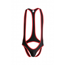 Arrival Sexy Mens Suspender Jockstrap Wrestling Singlet Underwear Mesh Hollow Out Hips Catsuit Polyester Strecth Bodywear