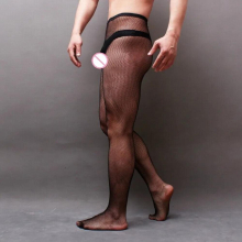 Newest Mens Sexy Pantyhose Male Fishnet Stockings Adult Exotic Gay Sissy Club Party Net Man Tights Sexy Clothing