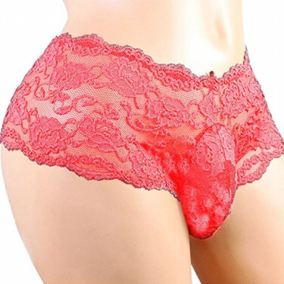 Lace Mens Underwear Breathable Sexy Panties Plus Size Sex Lingerie Male Jockstrap Briefs G-String Thongs Porno Underpants